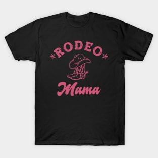 Rodeo Mama Western Cowboy Gift For Women Mother Day T-Shirt